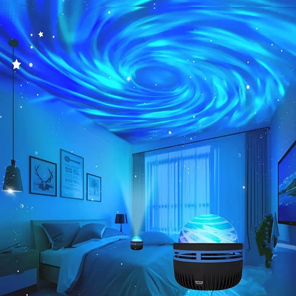 LED Galaxy Star Projector Night Light Colorful Sky Lamp for Bedroom