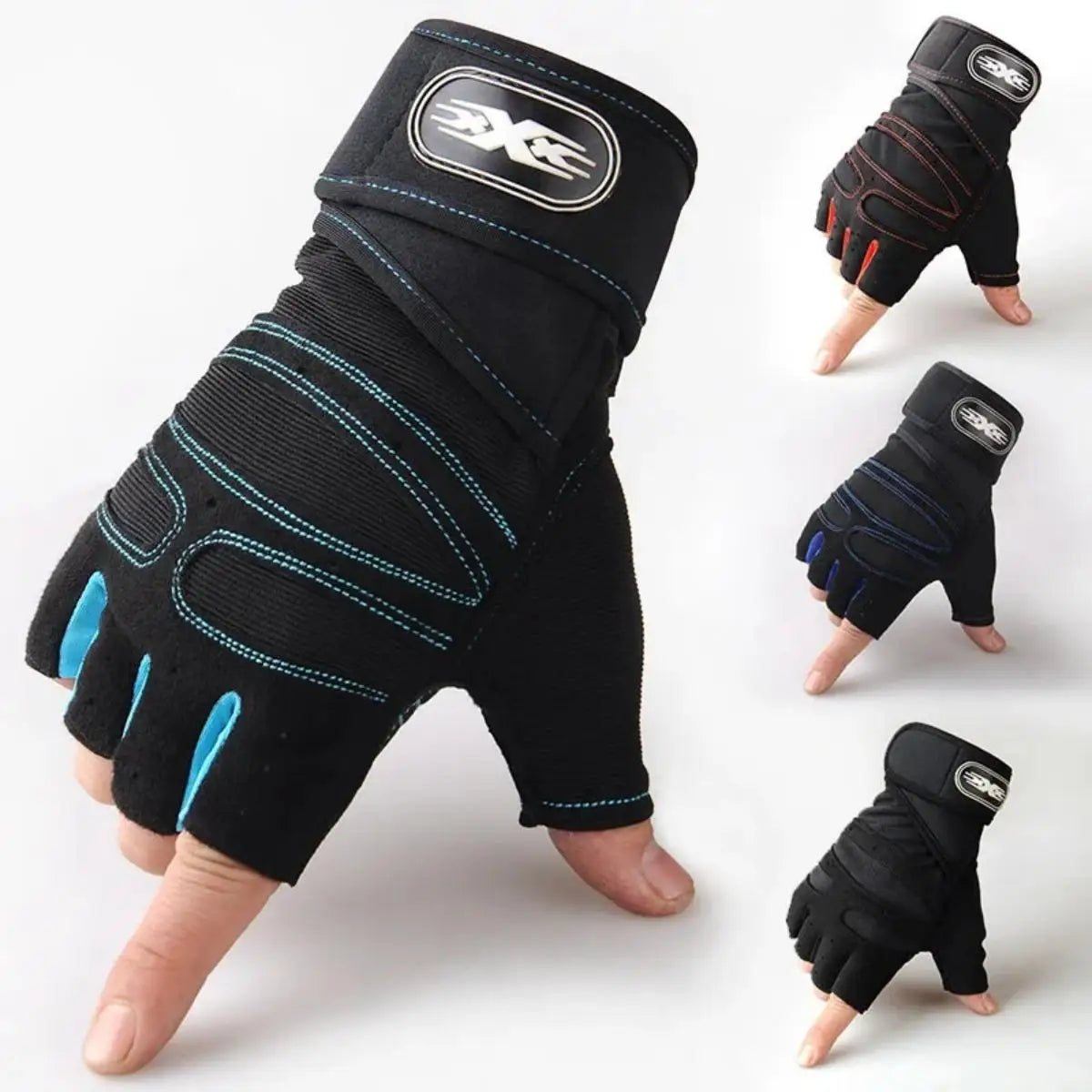 Fitness Weight Lifting Gym Gloves with Wrist Support for Men Women