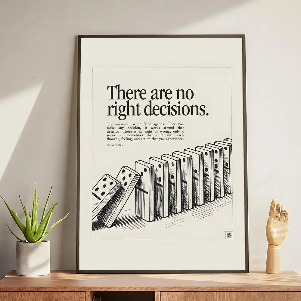 Inspirational Quotes Wall Art Poster Home Office Restaurant Decor
