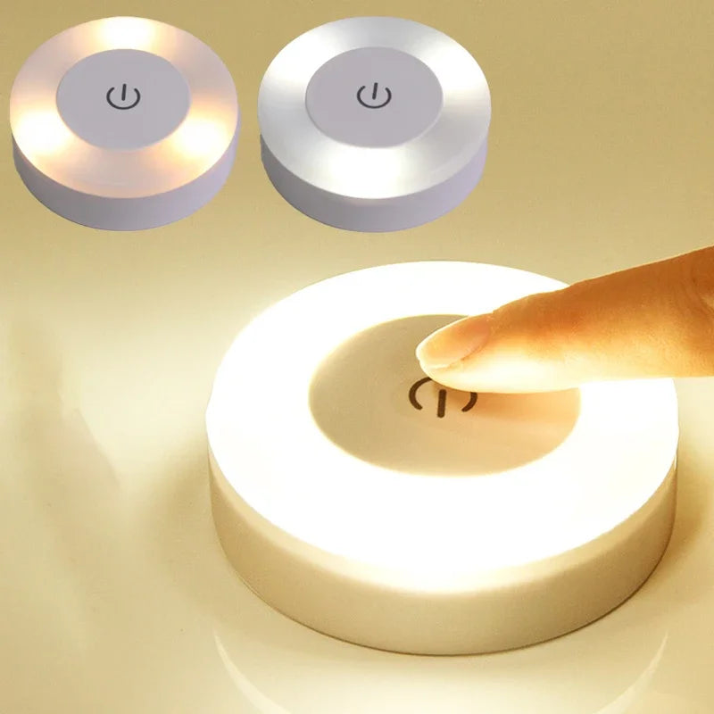 Portable USB Rechargeable LED Night Light for Bedroom and Living Room