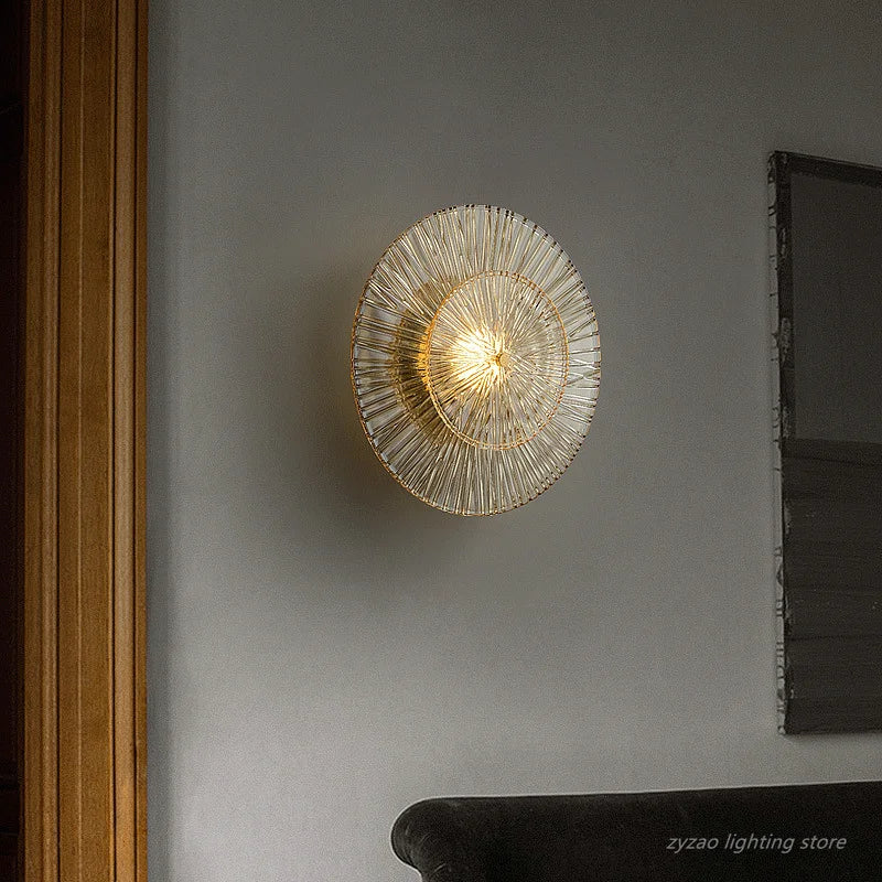 Post-Modern Luxury Glass Wall Sconce LED Lighting