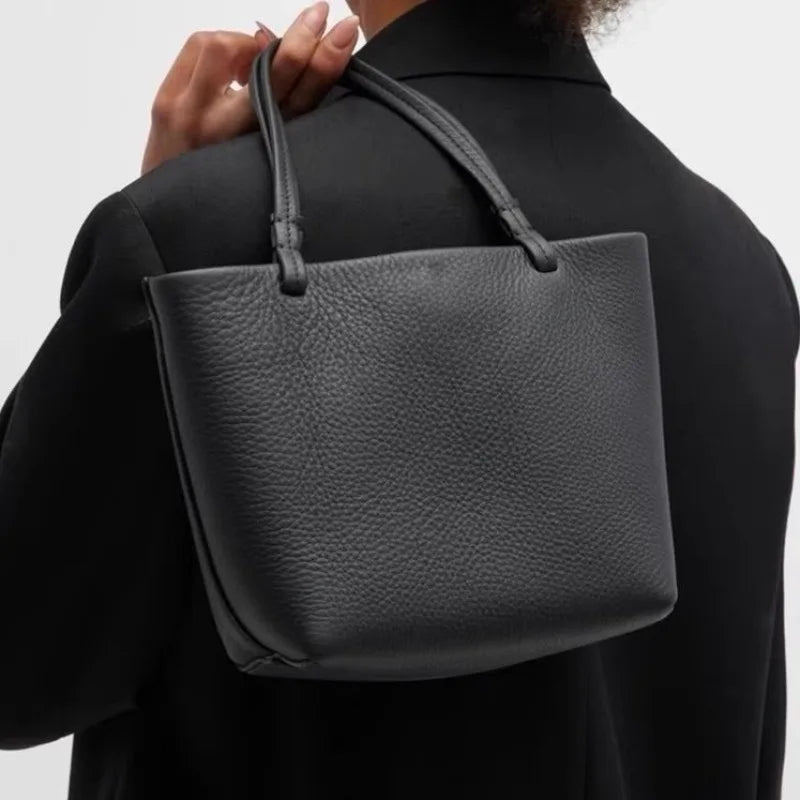Designer Leather Womens Small Tote Shoulder Crossbody Handbag