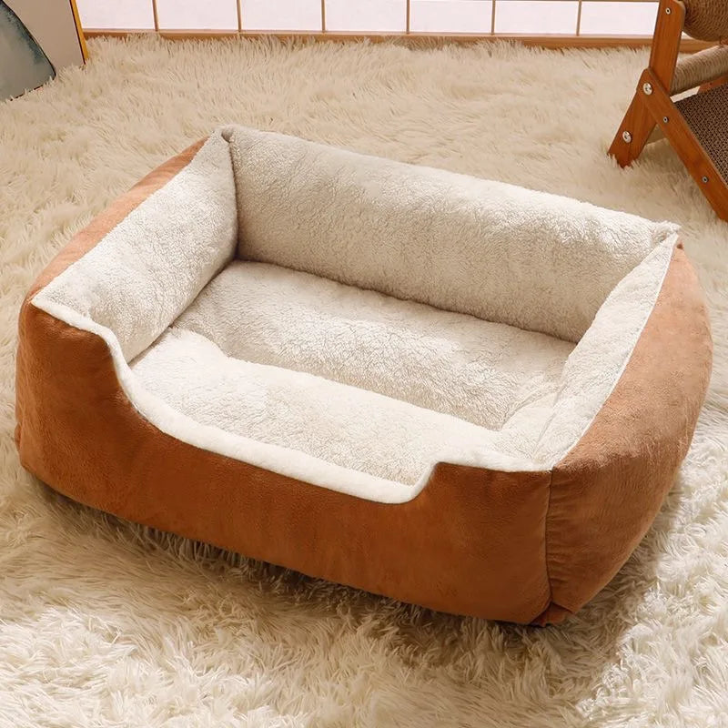 Soft Cat Pet Bed Cozy Cushion Basket House for Cats and Small Dogs