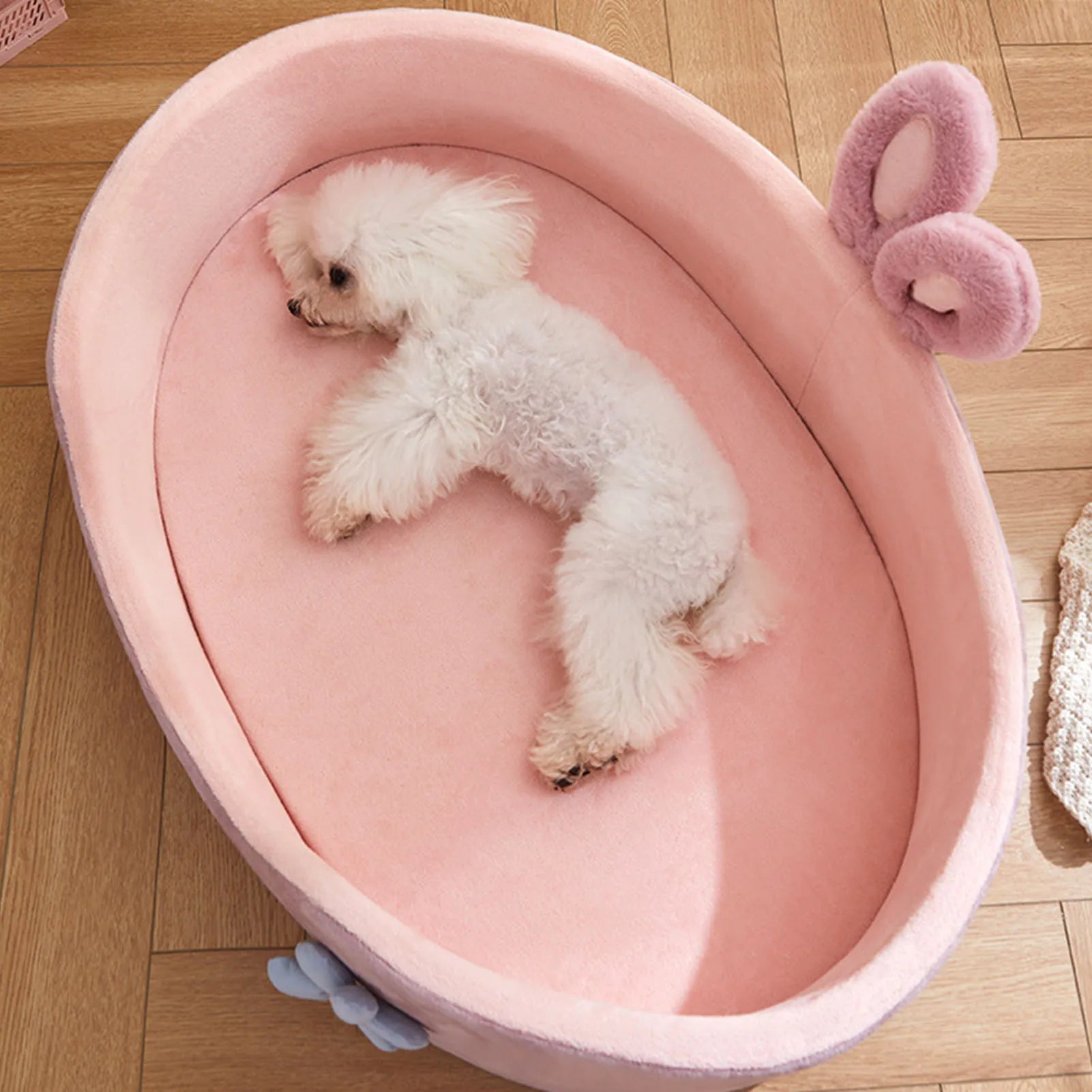 Detachable Washable Pet Bed Soft Dog Cat Sleeping Cushion