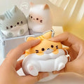 Cute Cartoon Cat Squishy Toy Slow Rebound Stress Relief Fidget Ball