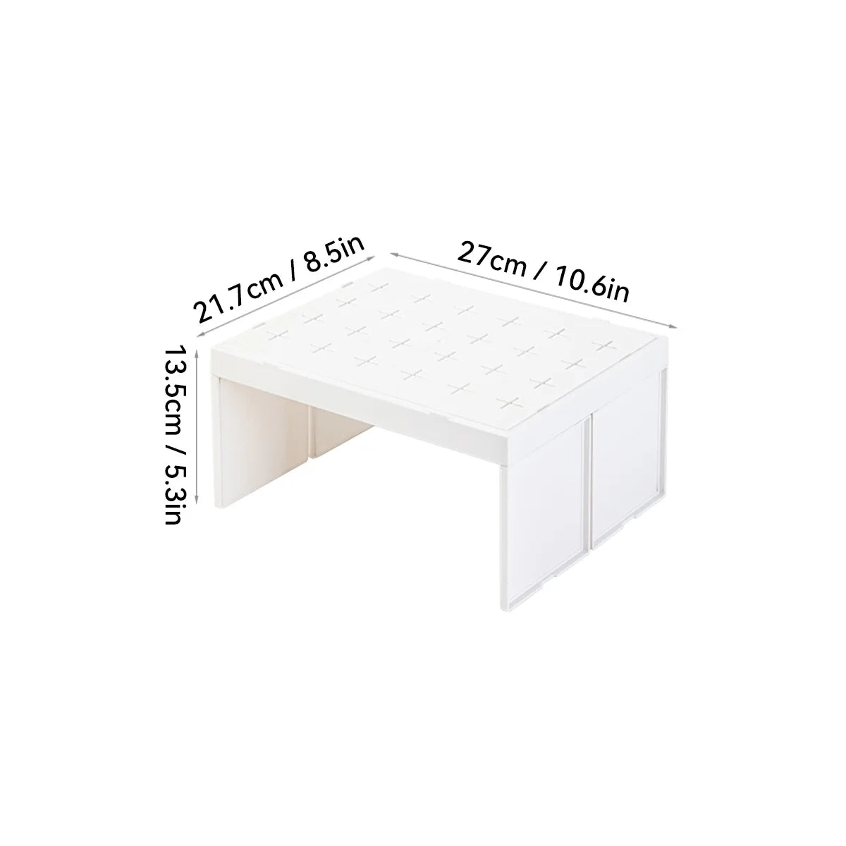 Stackable Kitchen Cabinet Organizer Plastic Shelf for Dishes and Cups