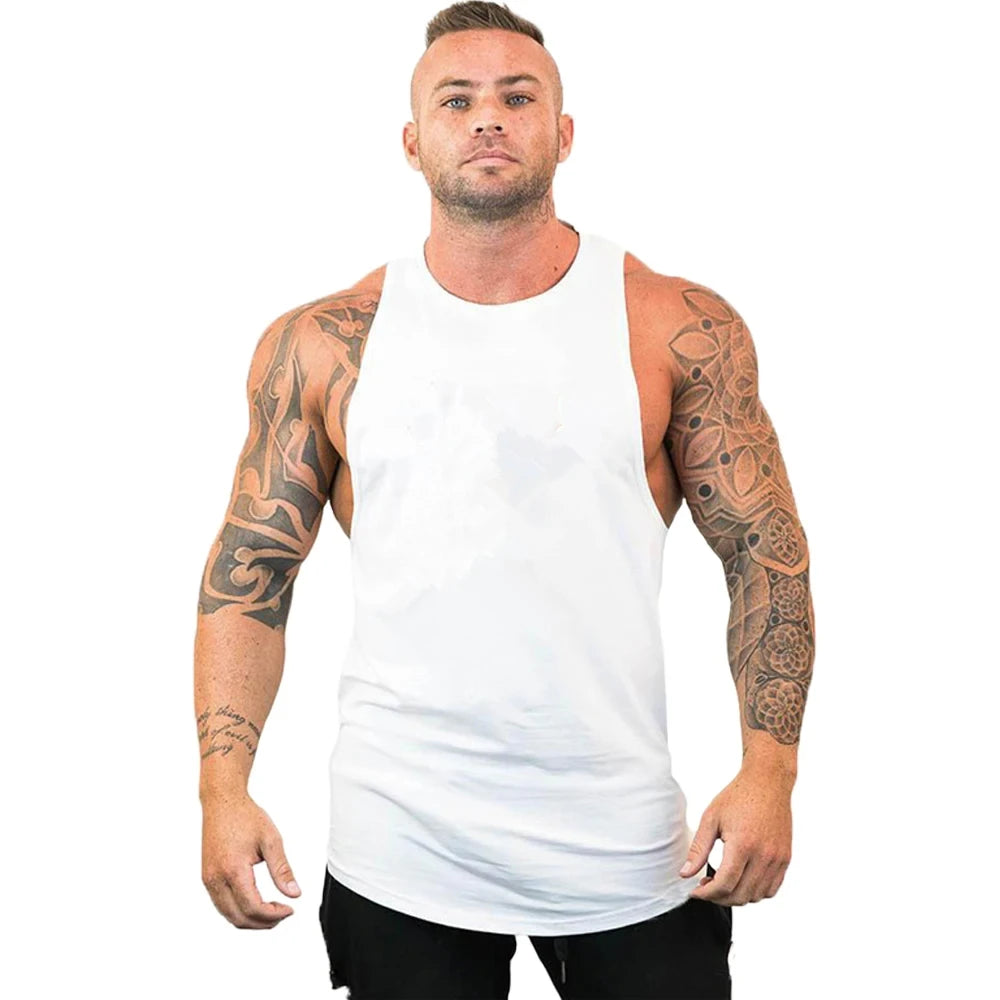Mens Stringer Gym Tank Top Sleeveless Workout Fitness Shirt