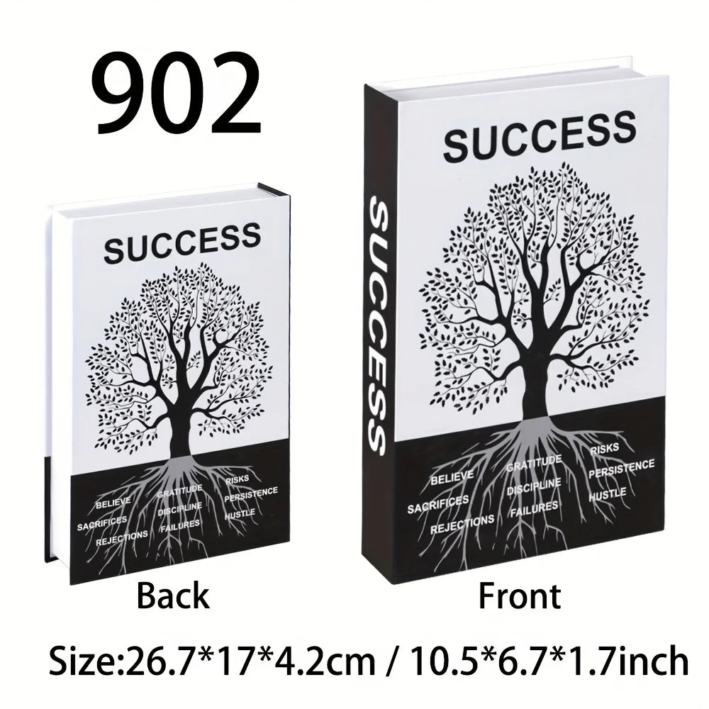 Set of 3 Inspirational Decorative Books for Home Office Desk Decor