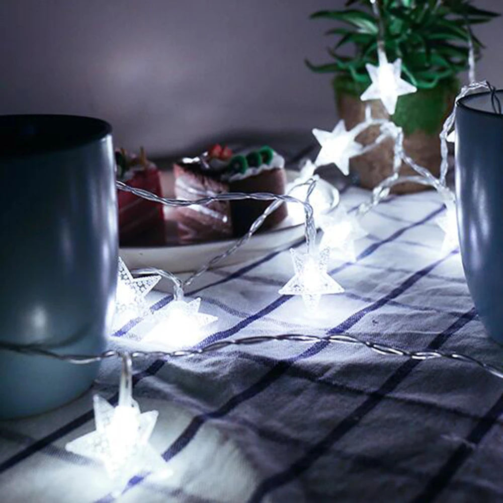 LED Star Fairy String Lights Outdoor Party Garden Christmas Decor