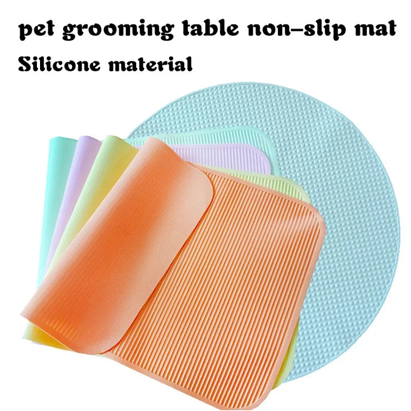Pet Grooming Table Non Slip Silicone Mat Durable Cleaning Tool