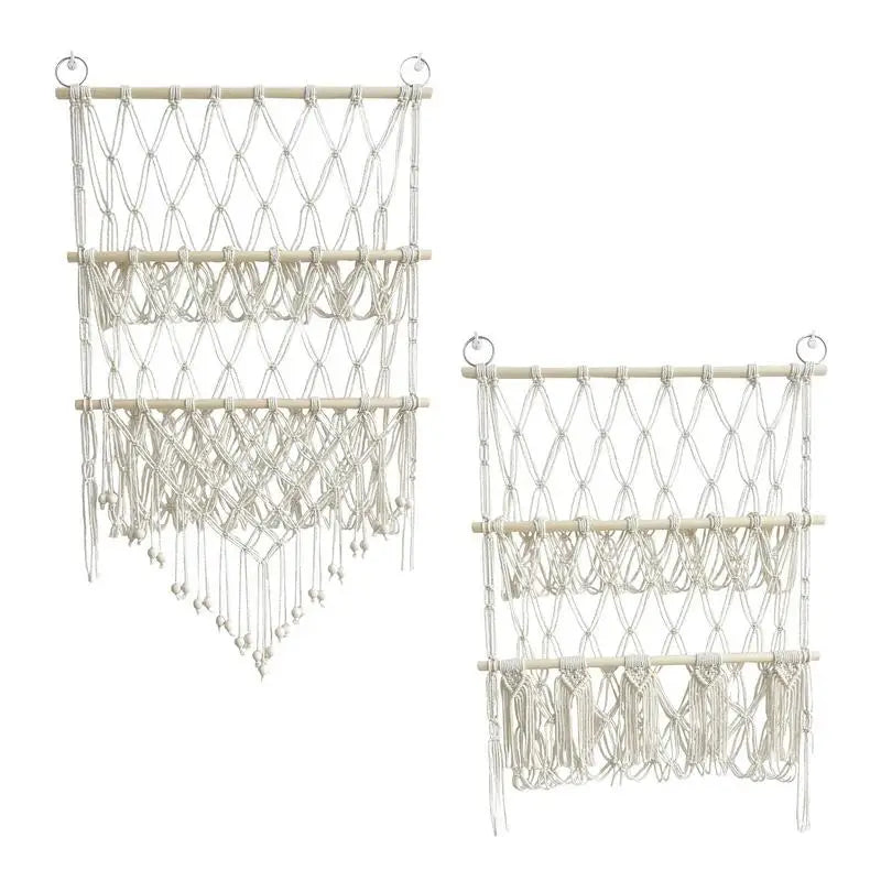 Bohemian Macrame Woven Wall Hanging Geometric Tapestry Home Decor