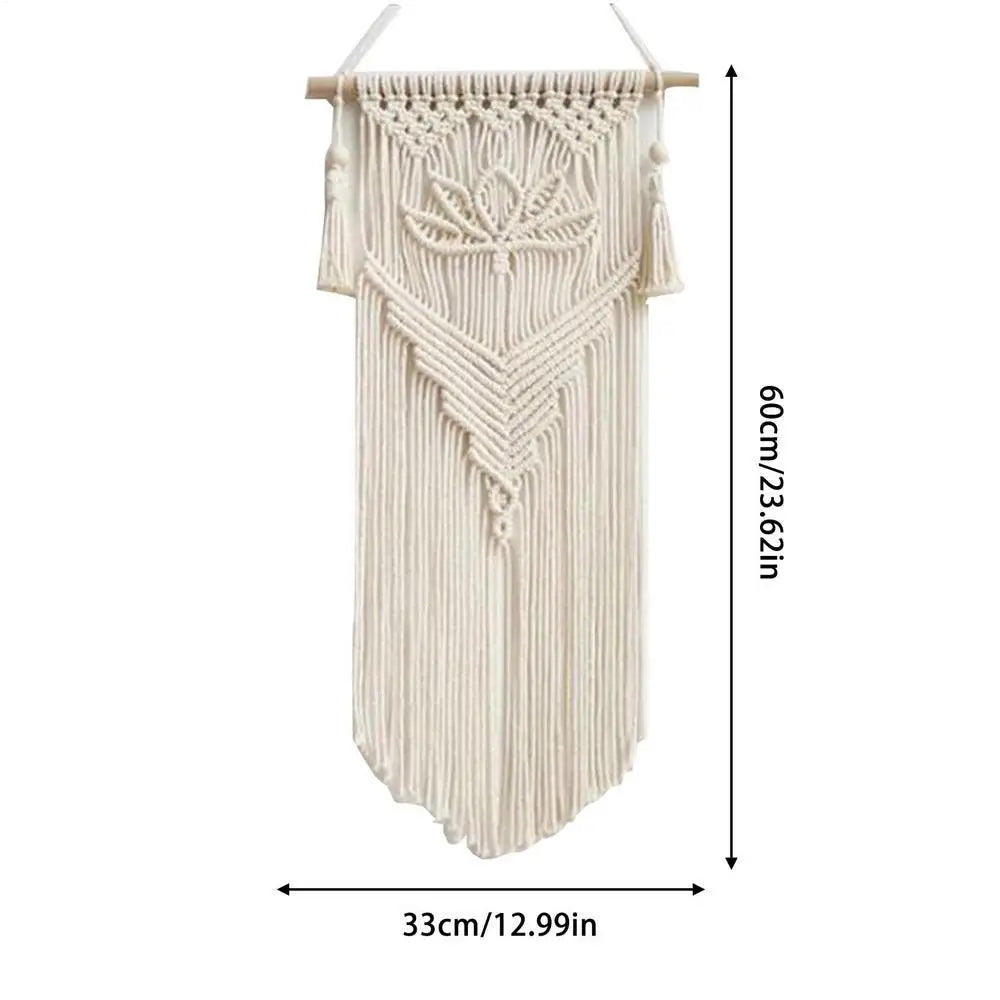 Bohemian Macrame Woven Wall Hanging Geometric Tapestry Home Decor