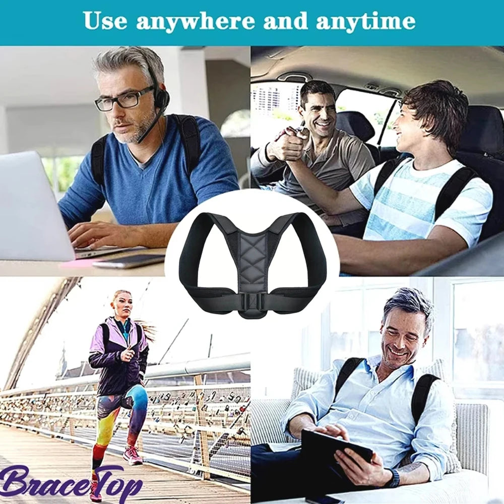 Back Posture Corrector Belt Shoulder Support Brace for Men and Women