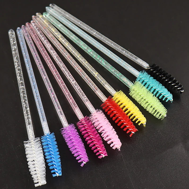 50pcs Disposable Eyelash Brushes Mascara Wand Applicator