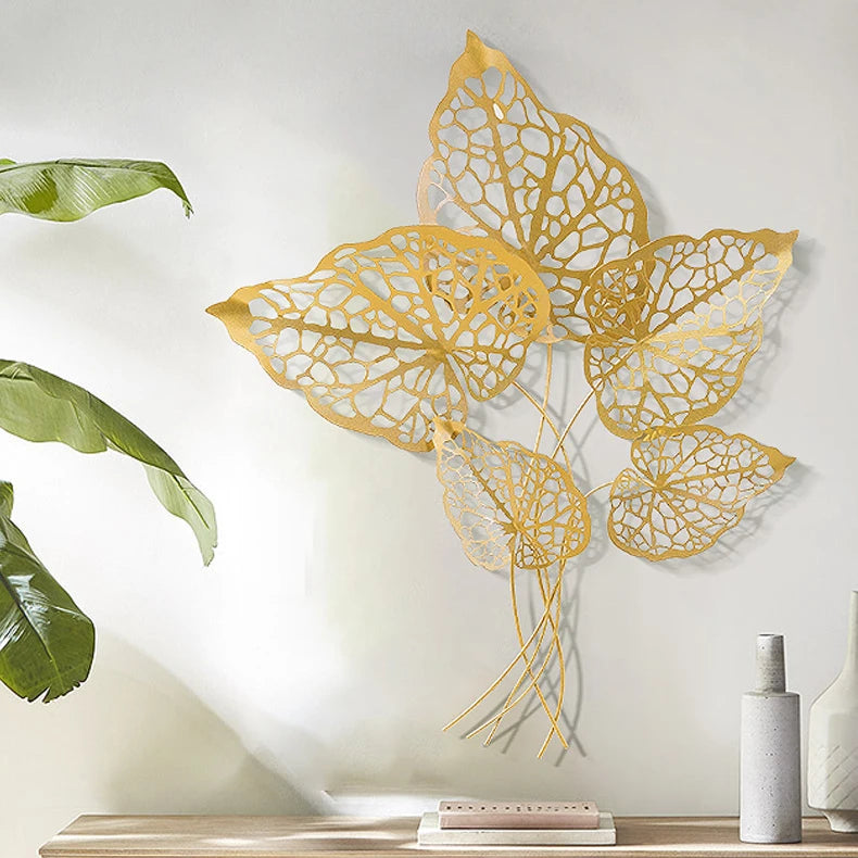 Modern Nordic Gold Metal Wall Decor Luxury Home Decoration