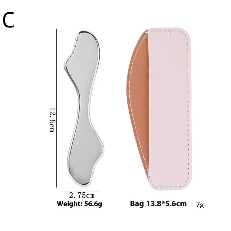 Stainless Steel Face Roller Gua Sha Facial Massage Tool