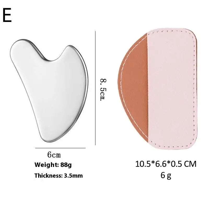 Stainless Steel Face Roller Gua Sha Facial Massage Tool