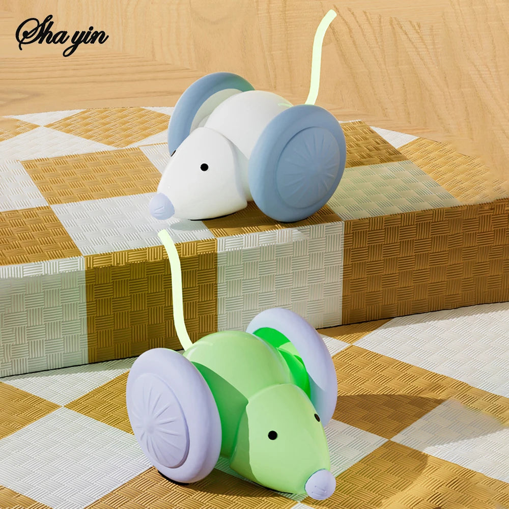 Electric Running Mouse Cat Toy Interactive Self Play Pet Toy