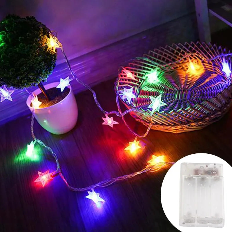 LED Star Fairy String Lights Outdoor Party Garden Christmas Decor