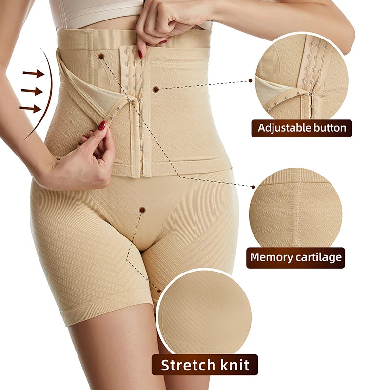 Womens High Waist Shapewear Shorts Tummy Control Butt Lifter