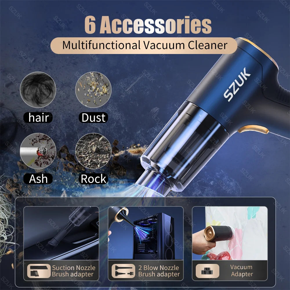 Powerful Handheld Vacuum Cleaner – Wireless, Portable & Efficient