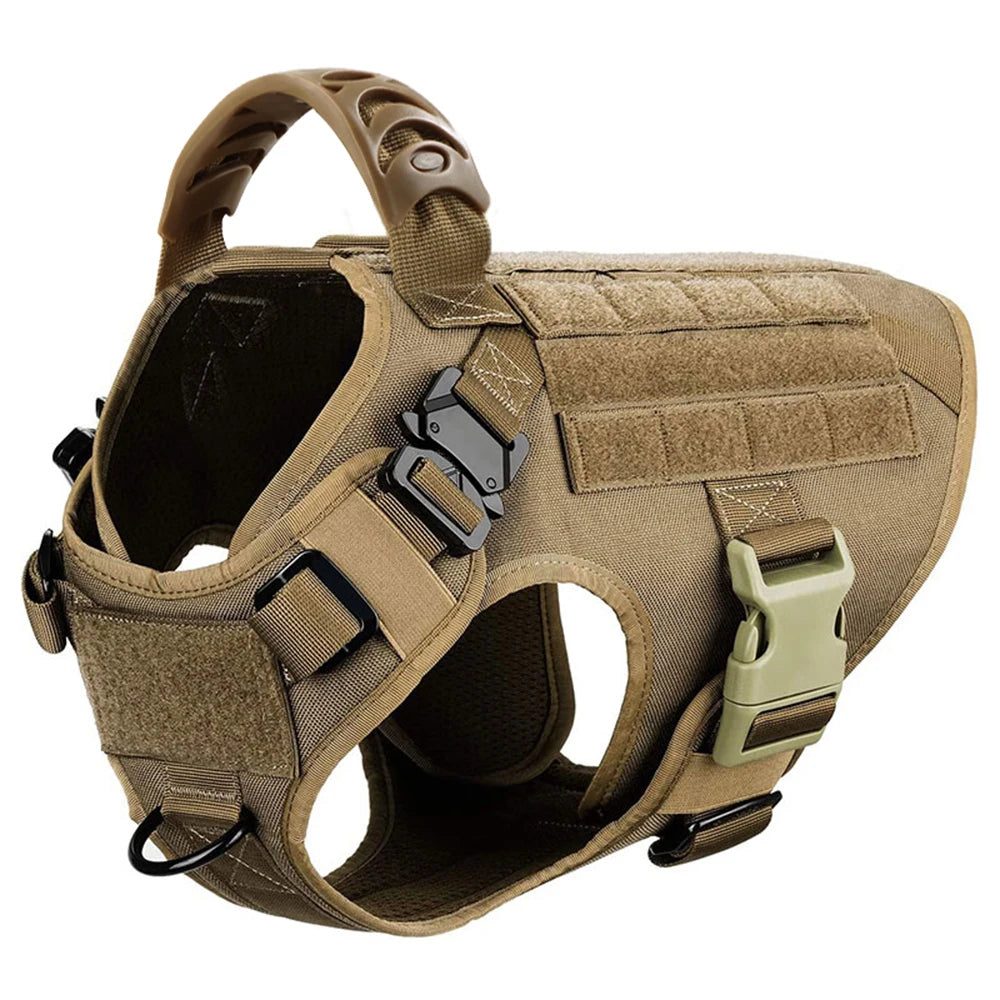 Tactical Military Dog Harness Training Vest for Large Dogs