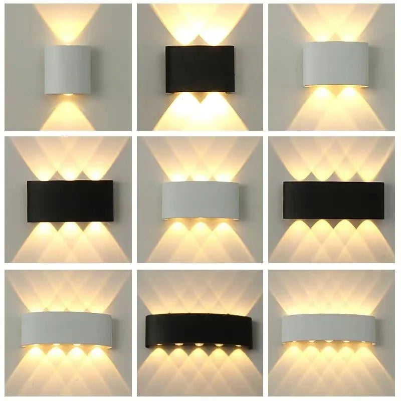 Modern LED Wall Light Up Down Lamp 2W to 10W Indoor Outdoor