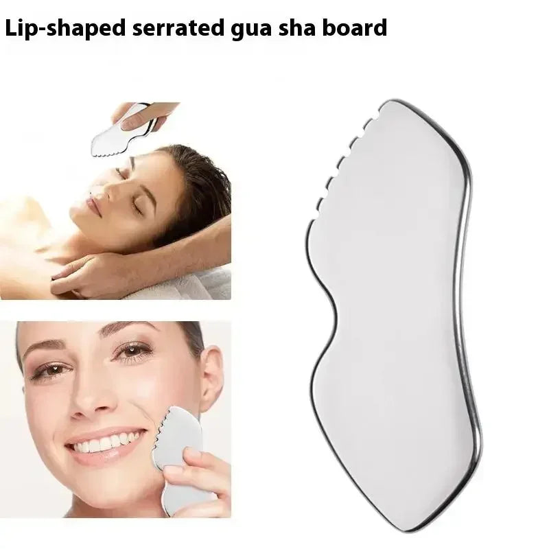 Stainless Steel Face Roller Gua Sha Facial Massage Tool
