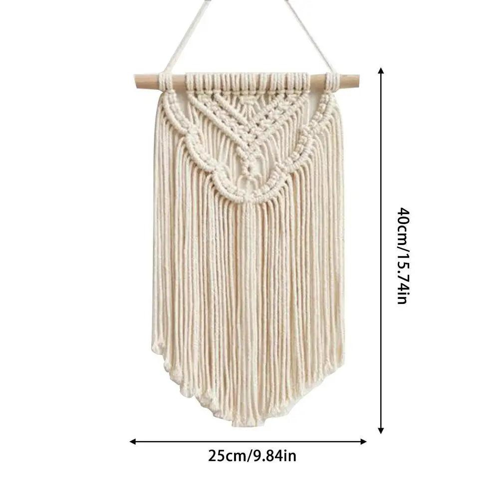 Bohemian Macrame Woven Wall Hanging Geometric Tapestry Home Decor