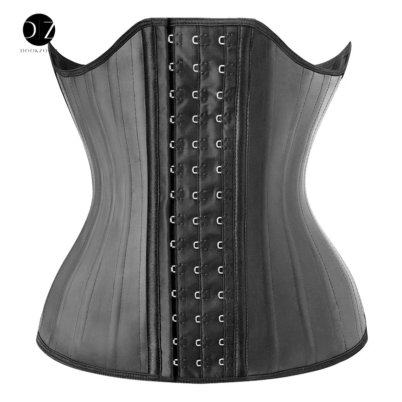 Latex Waist Trainer Corset Shapewear with Steel Bones for Women