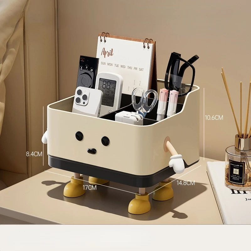 Desktop Storage Box Remote Control Organizer Stationery Holder