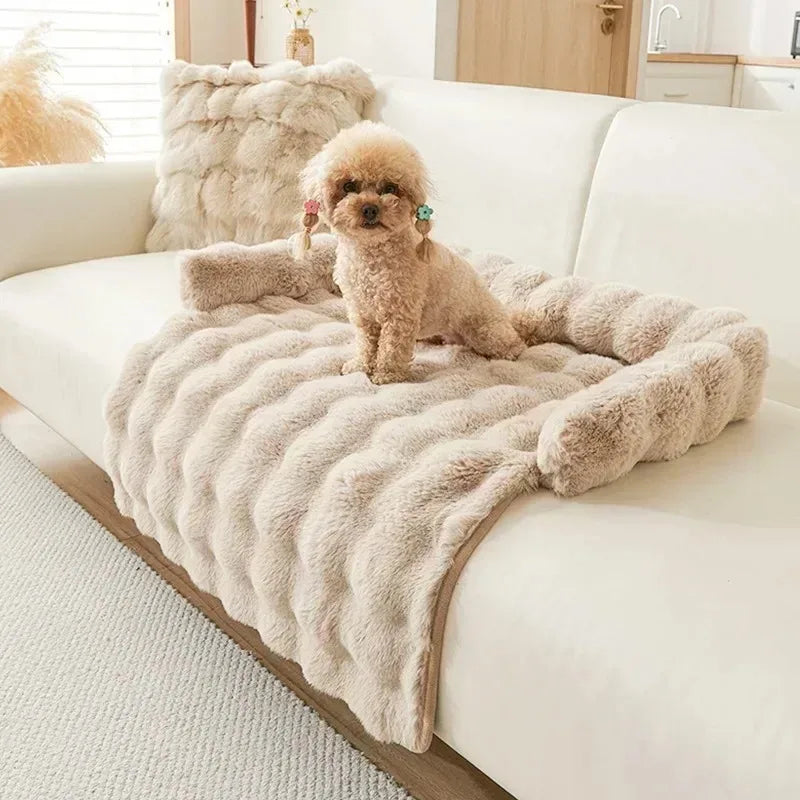 Soft Basket Dog Bed Cushion for Large and Small Dogs