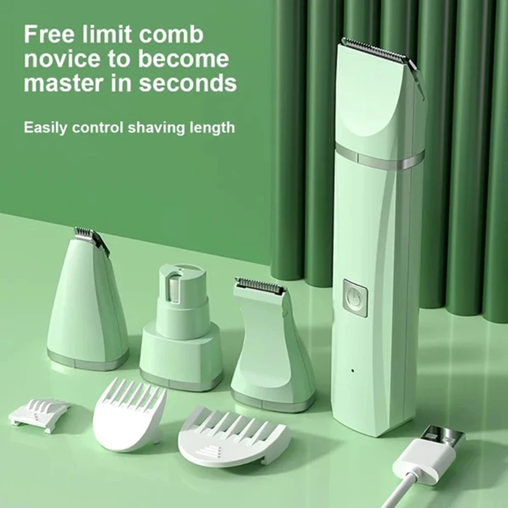 4 in 1 Electric Pet Grooming Kit Dog Cat Hair Clipper Trimmer