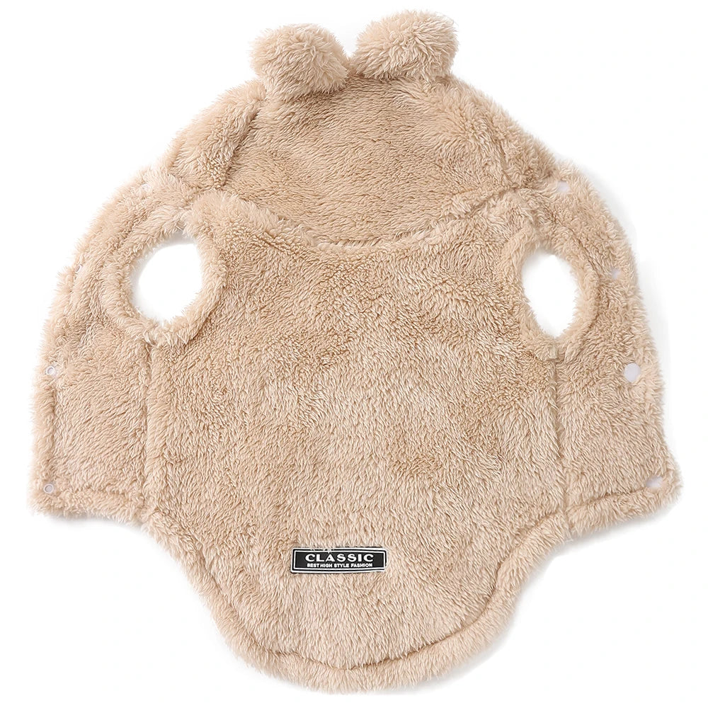 Warm Dog Hoodie Coat for Small Medium Dogs and Cats Winter Pet Jacket