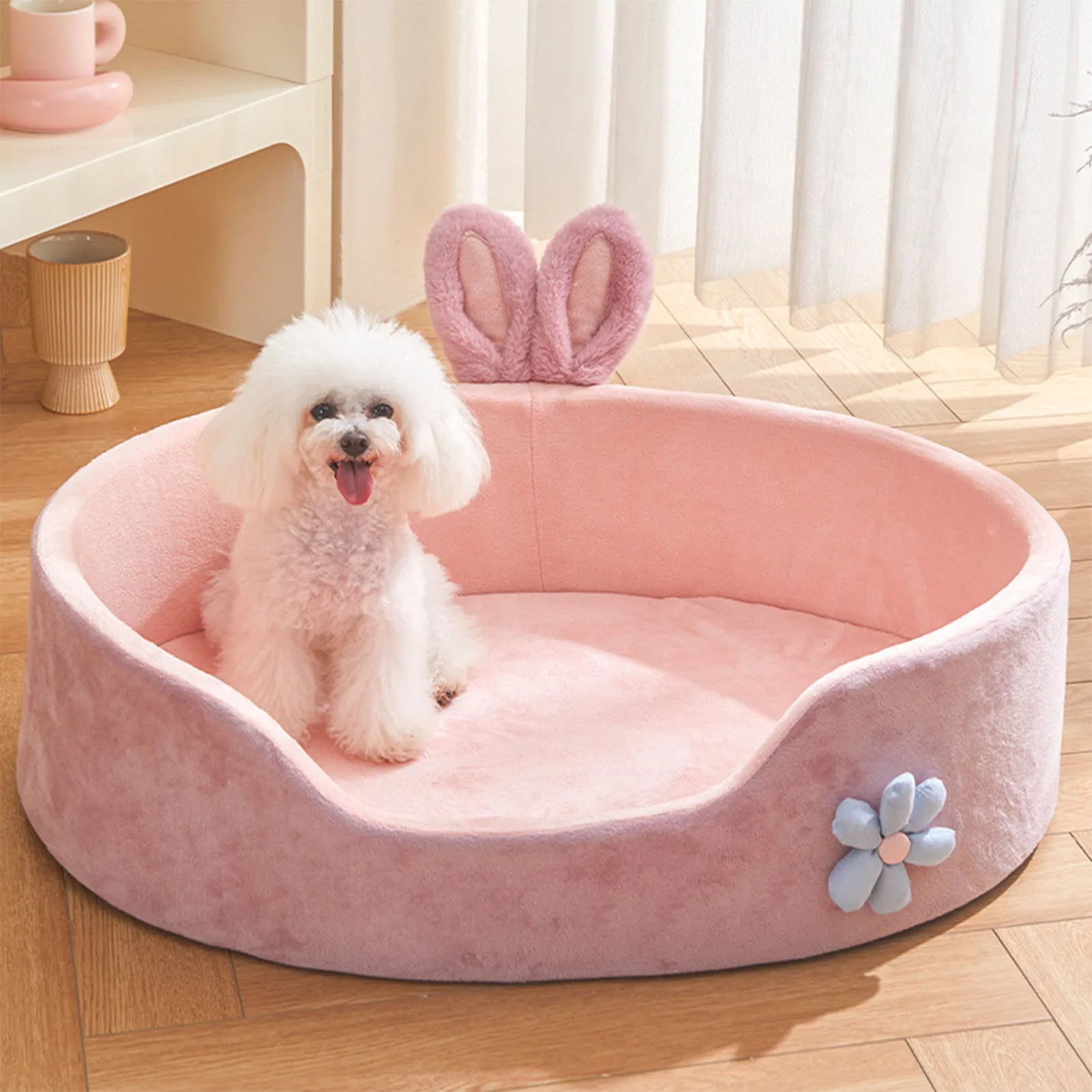 Detachable Washable Pet Bed Soft Dog Cat Sleeping Cushion