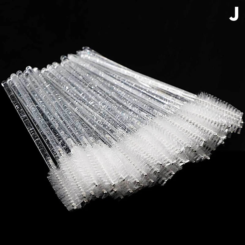 50pcs Disposable Eyelash Brushes Mascara Wand Applicator