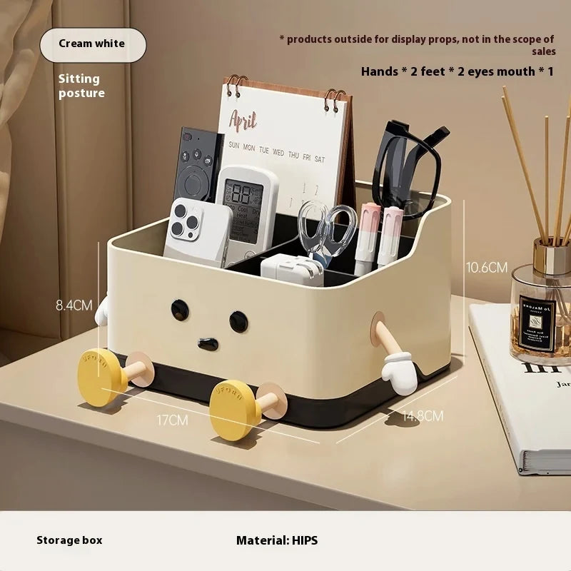Desktop Storage Box Remote Control Organizer Stationery Holder