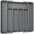 Adjustable Kitchen Drawer Organizer Tray for Cutlery and Utensils
