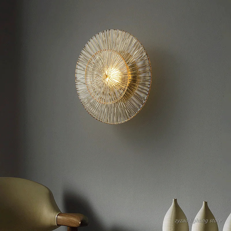 Post-Modern Luxury Glass Wall Sconce LED Lighting