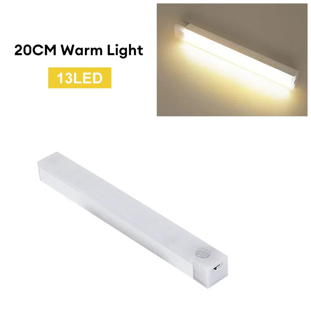 Wireless LED Motion Sensor Light Type C Rechargeable Cabinet Lamp