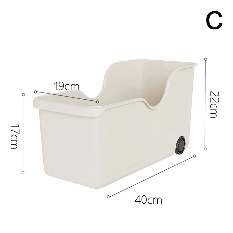 Kitchen Closet Organizer Makeup and Seasoning Storage Case with Wheels