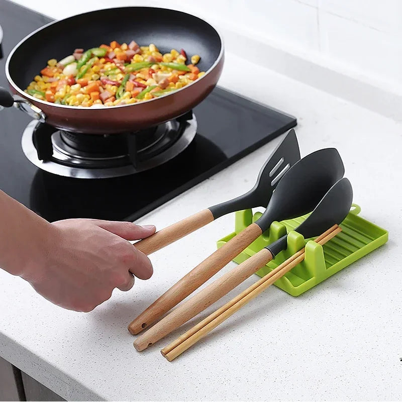 Kitchen Utensil Organizer Spoon Fork Spatula Pot Lid Holder