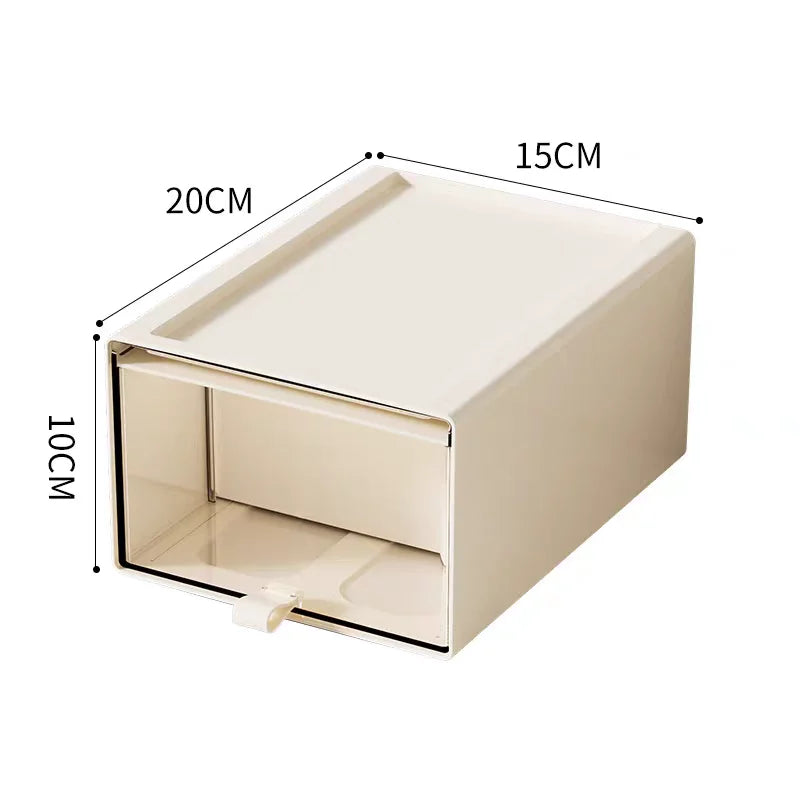 Desktop Storage Box with Drawers Collectibles Display Organizer