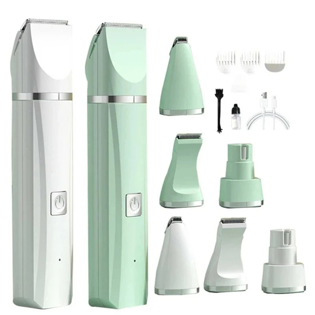 4 in 1 Electric Pet Grooming Kit Dog Cat Hair Clipper Trimmer