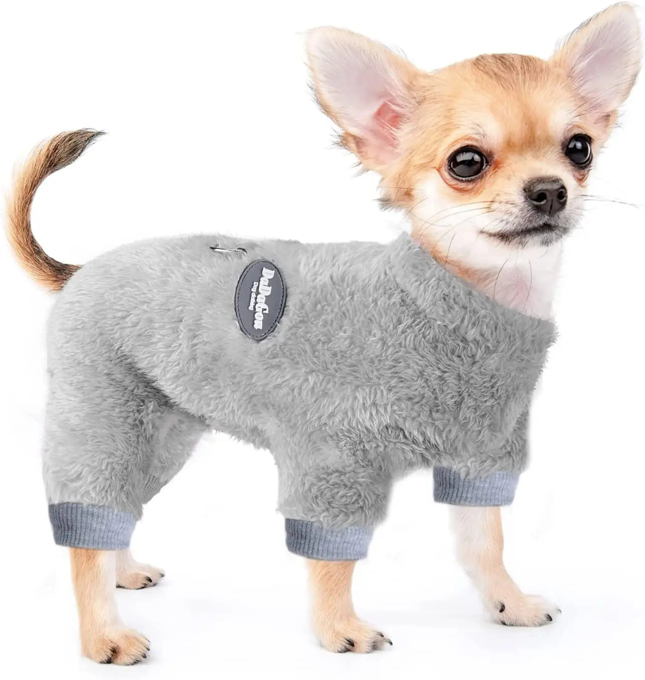 Thermal Velvet Dog Pajamas Winter Jumpsuit for Small Dogs and Cats