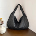 Italian-Inspired Hobo-Style Woven Shoulder Tote Bag