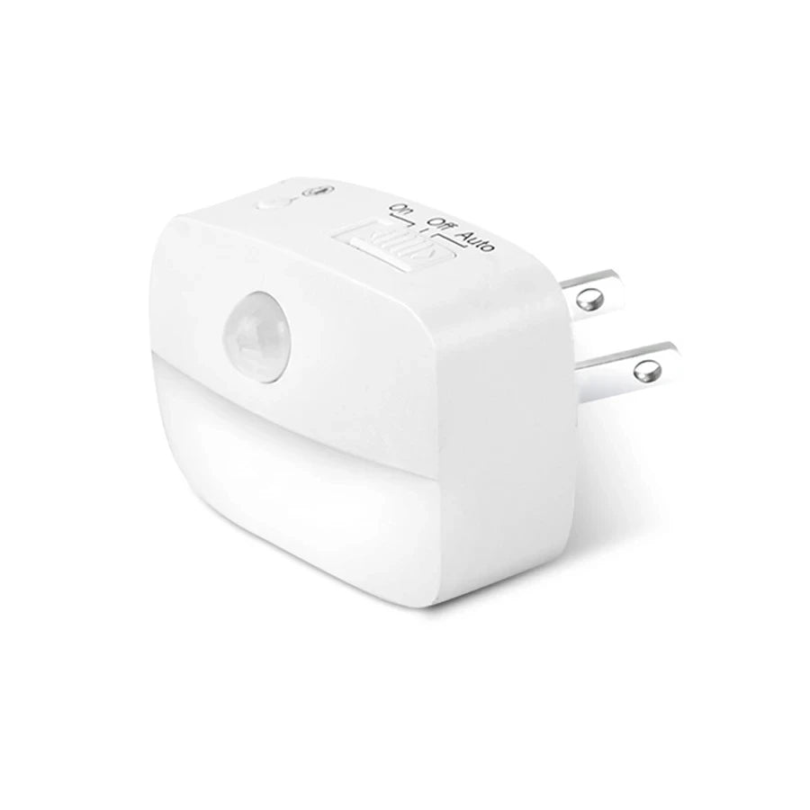LED Motion Sensor Night Light Dimmable Plug Lamp for Bedroom Hallway