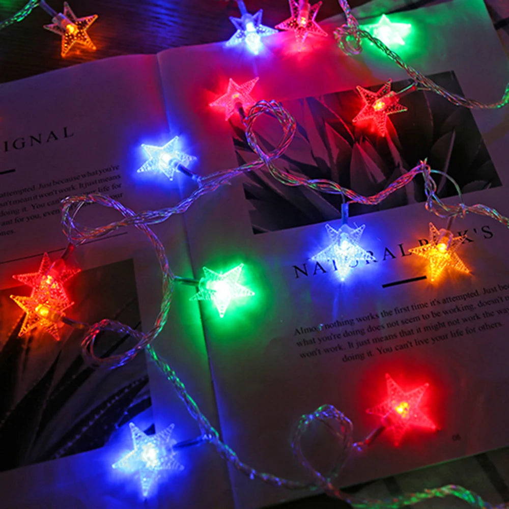 LED Star Fairy String Lights Outdoor Party Garden Christmas Decor