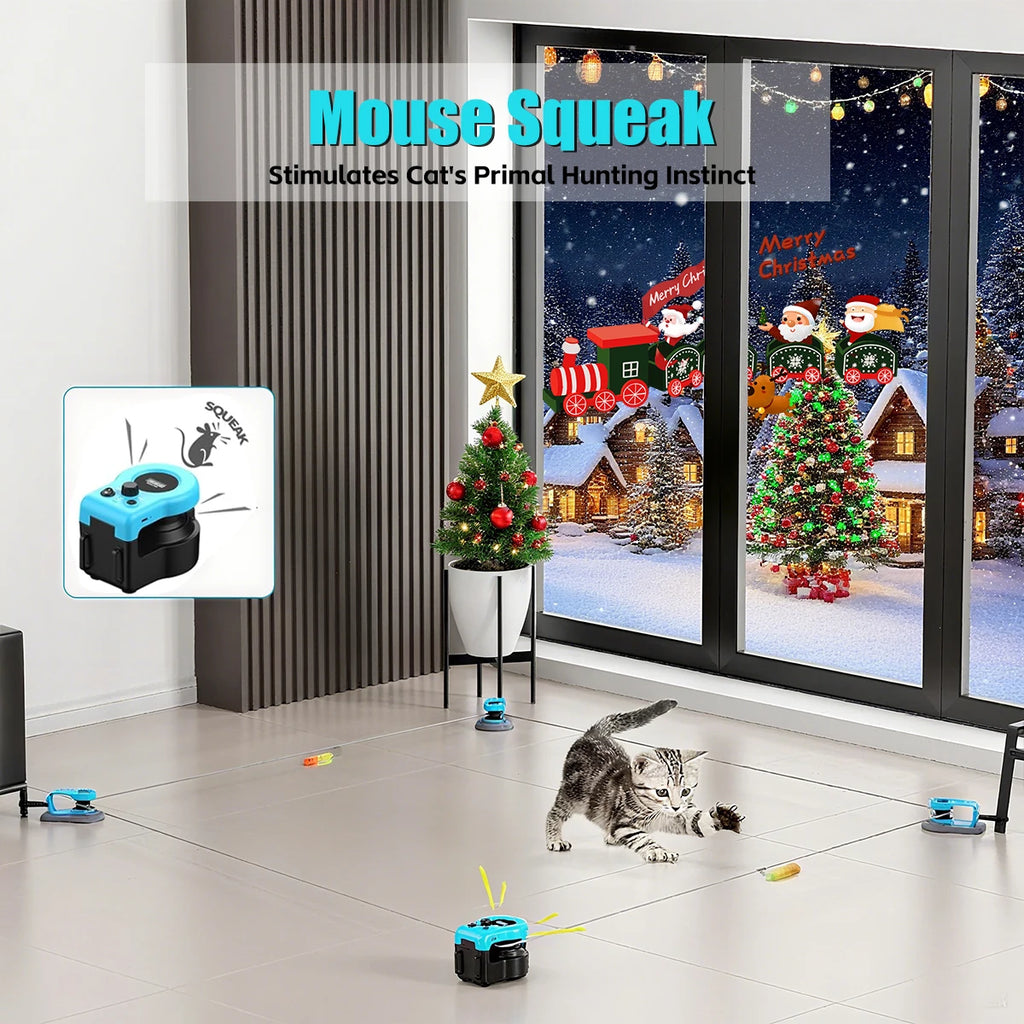 Interactive Cat Toy Wheel Exerciser Indoor Cat Treadmill Toy
