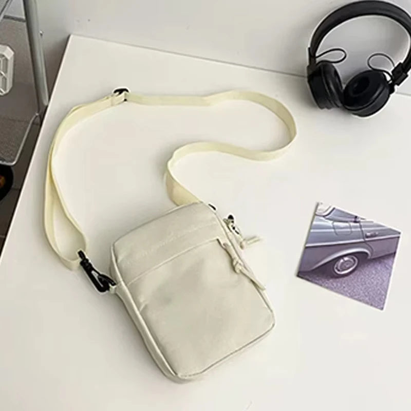 Mens Nylon Shoulder Crossbody Bag for School and Daily Use